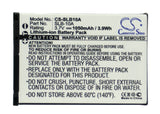 Battery for Samsung IT100 SLB-10A 3.7V Li-ion 1050mAh / 3.89Wh
