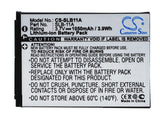 Battery for Samsung ST5500 EA-SLB11A, SLB11A, SLB-11A 3.7V Li-ion 1050mAh / 3.9W