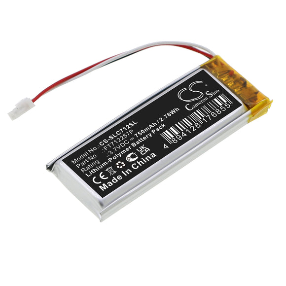 Battery for SteelSeries Stratus Duo FT712257P 3.7V Li-Polymer 750mAh / 2.78Wh