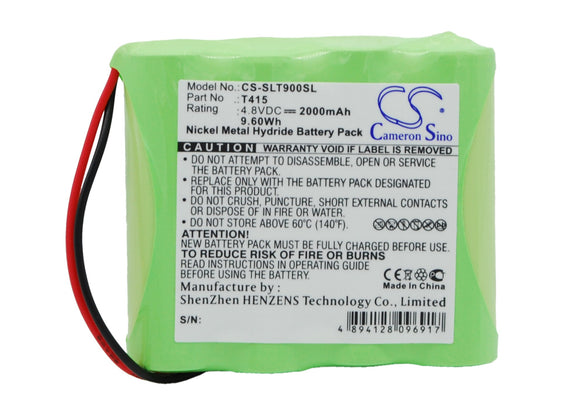 Battery for Schaub Lorentz TL900 T415 4.8V Ni-MH 2000mAh / 9.60Wh
