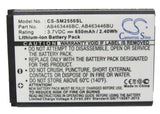 Battery for Samsung SGH-D720 AB463446BC, AB463446BU 3.7V Li-ion 650mAh / 2.40Wh