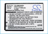 Battery for Samsung Wave Y EB454357VA, EB454357VU 3.7V Li-ion 1100mAh / 4.1Wh