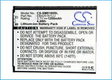Battery for Samsung GT-I8160P EB425161LA, EB425161LU 3.7V Li-ion 1200mAh / 4.44W