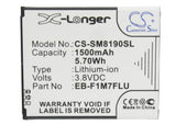 Battery for Samsung GT-I8200 EB-F1M7FLU, GH43-03795A 3.8V Li-ion 1500mAh / 5.70W
