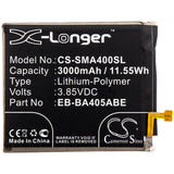 Battery for Samsung SM-A405FM/DS EB-BA405ABE, GH82-19582A 3.85V Li-Polymer 3000m