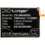 Battery for Samsung SM-A6060 EB-BA606ABU 3.85V Li-Polymer 3400mAh / 13.09Wh