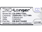 Battery for Samsung SM-A710L EB-BA710ABE 3.85V Li-ion 3300mAh / 12.71Wh