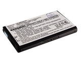 Battery for Samsung Rugby II AB663450BA, AB663450BABSTD 3.7V Li-ion 1100mAh / 4.