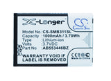 Battery for Samsung SMB311VZPP AB553446BZ 3.7V Li-ion 1000mAh / 3.70Wh