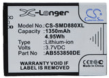 Battery for Samsung SGH-D880 AB553850DC, AB553850DE 3.7V Li-ion 1350mAh / 4.95Wh