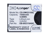 Battery for Samsung Galaxy Ace 4 CDMA EB-BG319ABC 3.8V Li-ion 1550mAh / 5.89Wh