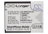 Battery for Samsung SM-G3812 EB585158LC 3.8V Li-ion 2100mAh / 7.98Wh