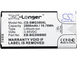 Battery for Samsung SM-G390 EB-BG390BBE, EB-BG390BBEGWW 3.85V Li-ion 2800mAh / 1