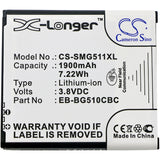 Battery for Samsung Galaxy Core Max EB-BG510CBC 3.8V Li-ion 1900mAh / 7.22Wh