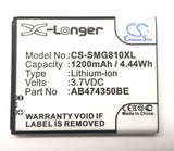Battery for Samsung GT-B7732 AB474350BA, AB474350BABSTD, AB474350BC, AB474350BE,