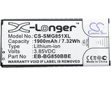Battery for Samsung Galaxy Alpha EB-BG850BBC, EB-BG850BBE 3.85V Li-ion 1900mAh /