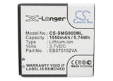 Battery for Samsung Cetus SGH-i917 EB575152LA, EB575152LU, EB575152VA, EB575152V