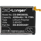 Battery for Samsung SGH-N805  EB-BG985ABY 3.85V Li-Polymer 4200mAh / 16.17Wh