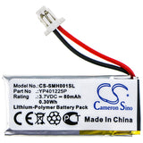 Battery for Sena 10U-AR-01 YP401225P 3.7V Li-Polymer 80mAh / 0.30Wh