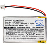 Battery for Sena SMH-5 ICP40/25/40P 3.7V Li-Polymer 350mAh / 1.30Wh