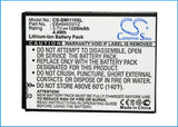 Battery for Verizon Galaxy S i500 EB484659YZ, EB484659YZBSTD, SAMI110BATS 3.7V L
