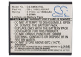 Battery for AT&T SGH-I437 EB-L1H9KLA, EB-L1H9KLABXAR, EB-L1H9KLU 3.7V Li-ion 150