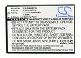 Battery for Samsung SGH-I667 EB494865VA, EB494865VO 3.7V Li-ion 1500mAh / 5.6Wh