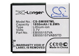 Battery for Samsung SGH-I757M EB555157VA, EB555157VABSTD 3.7V Li-ion 1850mAh / 6