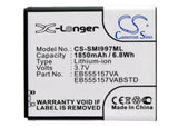 Battery for AT&T SGH-i997 EB555157VA, EB555157VABSTD 3.7V Li-ion 1850mAh / 6.8Wh