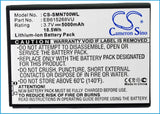 Battery for Samsung GT-N7000 EB615268VK, EB615268VU 3.7V Li-ion 5000mAh / 18.5Wh