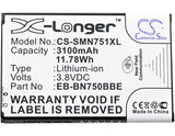 Battery for Samsung Galaxy Note 3 Neo Duos EB-BN750BBC, EB-BN750BBE 3.8V Li-ion 
