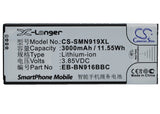 Battery for Samsung SM-N910G EB-BN916BBC 3.85V Li-ion 3000mAh / 11.55Wh