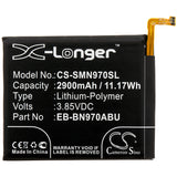 Battery for Samsung SM-N970U  EB-BN970ABU 3.85V Li-Polymer 2900mAh / 11.17Wh