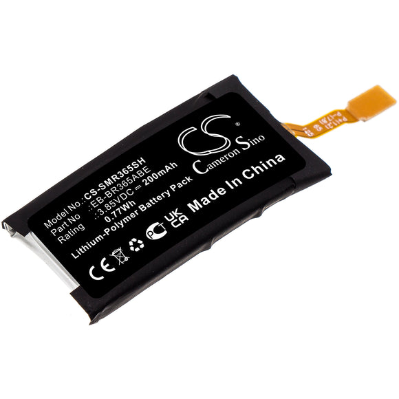 Battery for Samsung SM-R365 EB-BR365ABE, GH43-04770A 3.85V Li-Polymer 200mAh / 0