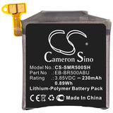 Battery for Samsung SM-R500 EB-BR500ABU, GH43-04922A 3.85V Li-Polymer 230mAh / 0