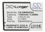Battery for Samsung Galaxy Ace EB494358VU 3.7V Li-ion 1350mAh / 5.00Wh