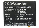 Battery for Samsung SM-T235 EB-BT230FBE, EB-BT230FBU 3.8V Li-Polymer 4000mAh / 1