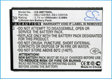 Battery for Samsung SGH-i577 EB-L1G5HBA, EB-L1G5HBABXAR, EB-L1G5HVA 3.7V Li-ion 