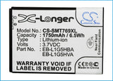 Battery for AT&T Galaxy Exhilarate 4G EB-L1G5HBA, EB-L1G5HBABXAR, EB-L1G5HVA 3.7