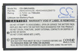 Battery for Samsung SGH-U540 AB403450GZ, AB403450GZB, AB403450GZBSTD 3.7V Li-ion