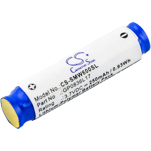 Battery for Sony MW600 GP0836L17 3.7V Li-Polymer 250mAh / 0.93Wh