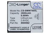 Battery for Samsung Ativ SE B600BZ 3.8V Li-ion 2600mAh / 9.88Wh
