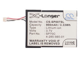 Battery for Sony PSP E1000 4-285-985-01, SP70C 3.7V Li-ion 900mAh / 3.33Wh