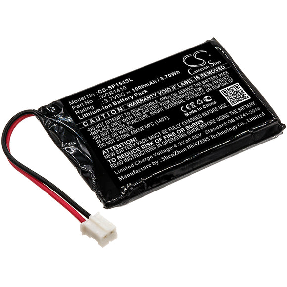 Battery for Sony CUH-ZCT2K KCR1410 3.7V Li-ion 1000mAh / 3.70Wh