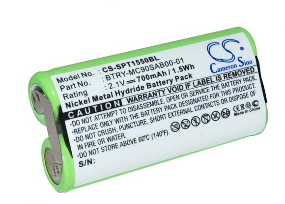 Battery for Symbol SPT-1550 21-42921-01, BTRY-MC90SAB00-01 2.4V Ni-MH 700mAh