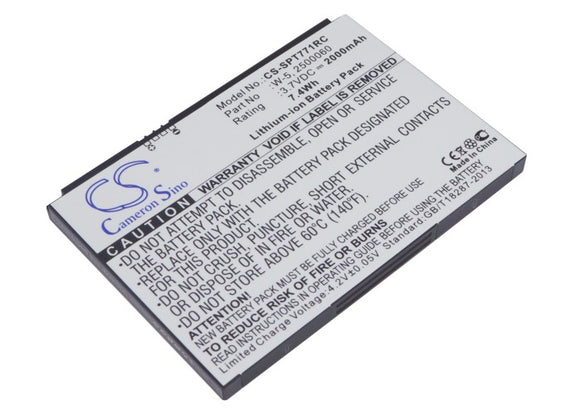 Battery for Netgear Aircard 782s 3.7V Li-ion 2000mAh / 7.40Wh