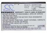 Battery for Sprint AirCard 771S 2500031, 2500060, W-5 3.7V Li-ion 2000mAh / 7.40