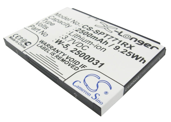 Battery for Netgear Aircard 782s 3.7V Li-ion 2500mAh / 9.25Wh