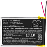 Battery for Sony Platinum Wireless 7.1 LIS1523HNPC 3.7V Li-Polymer 700mAh / 2.59