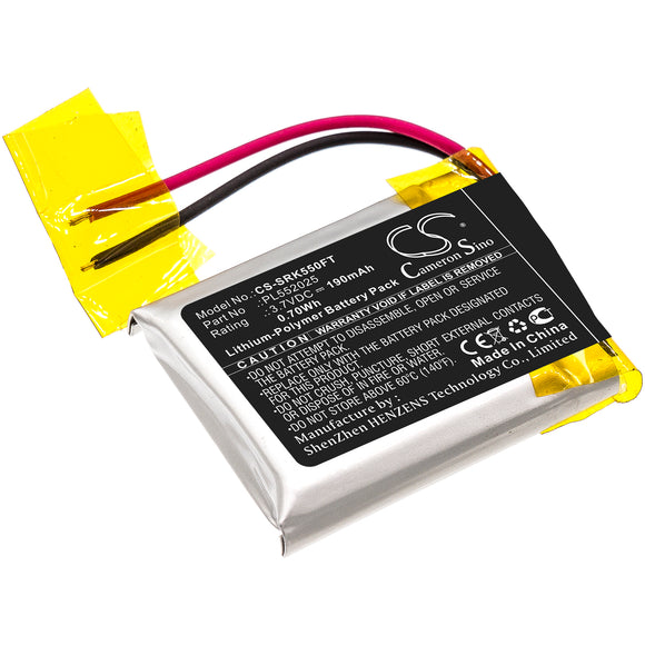 Battery for Shark 550R PL552025 3.7V Li-Polymer 190mAh / 0.70Wh